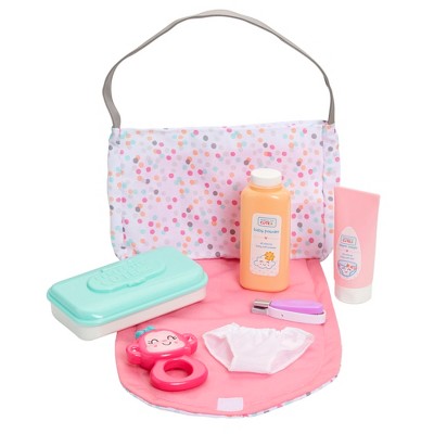 baby doll diaper bag with accessories