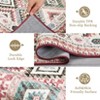 Washable Area Rug Modern Geometric Boho Floor Rugs for Living Room Easy to Care Non Shedding Farmhouse Accent Carpet for Nursery - 4 of 4