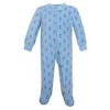 Hudson Baby Infant Boys Fleece Sleep and Play, Cute Whales - 4 of 4