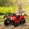 Qaba 12V 4x4 Kids Electric Car, 2WD/4WD Switchable Kids Ride on Car with Parent Remote Control, Spring Suspension System, Back Trailer - 3 of 4