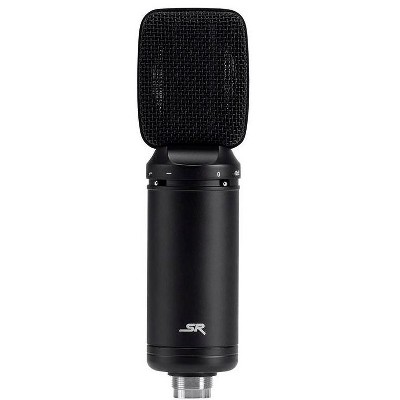 Monoprice LR100 Ribbon Microphone w/ Shock Mount, Figure 8 Polar Pattern, For Electric Guitar Cabinets, Drums, Brass & Woodwinds - Stage Right Series