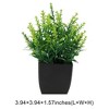 Unique Bargains Artificial Plants Single-Stem Lavender Plant Plastic Green 2.76"x2.76"x7.09" 1 Pc - 3 of 4