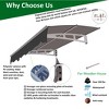 PAGED Awning Patio Awning with Thick Crystal Solid Polycarbonate Sheet and Aluminum Alloy Bracket for Outdoor - 3 of 4