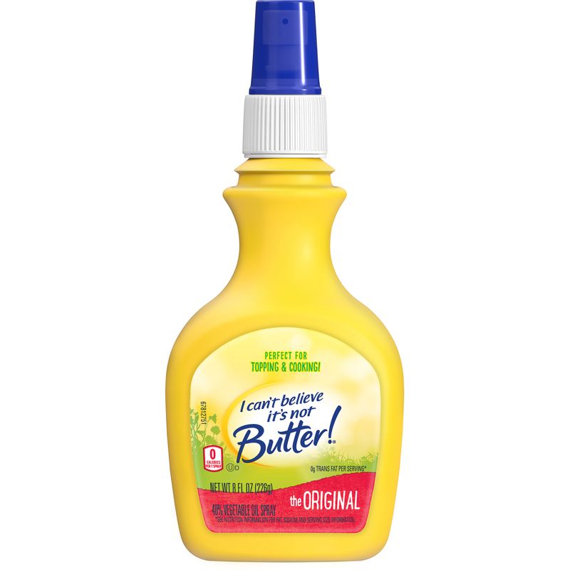 I Can't Believe It's Not Butter! Original Vegetable Oil Spray - 8oz, 1 of 6