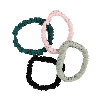 Goody Sport Thin Scrunchie - 4pk - Green/Pink - image 2
