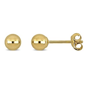 EVERLY JEWELRY | 10k Yellow Gold Ball Stud Earrings - 1 of 4