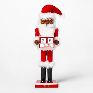 14.1" Decorative Christmas Nutcracker Santa Claus Countdown - Wondershop™