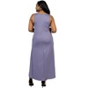 24seven Comfort Apparel Sleeveless Tank Plus Size Maxi Dress with Pockets - 3 of 4