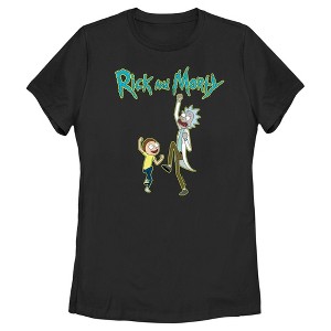 Women's Rick And Morty Fist Pump T-Shirt - 1 of 4