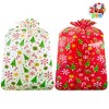 Joyfy 2 Pcs Bike Christmas Gift Bag, 60” x 72” Jumbo present Bags Christmas Gift Decorations for Holiday Presents - 2 of 4