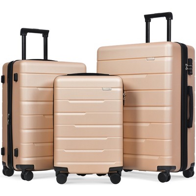 Luggage Sets, 3 Piece Suitcase Set, 20inch/24inch /28inch Carry On Luggage, Airline Approved Hard Shell Case, With Spinner Wheels, TSA Lock