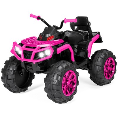 thumbnail image 2 of Aosom 6V Kids ATV Quad – Battery-Powered Ride-On Toy For Ages 18-36 Months, Max 55 Lbs, Pink 2 of 12