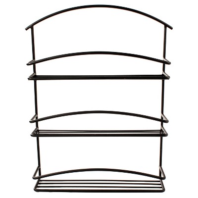 Wall Mount Spice Rack - Black