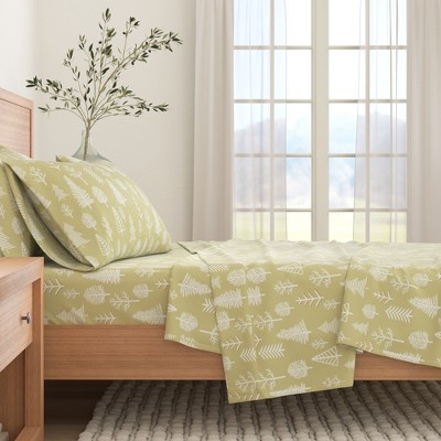 100% Cotton Outdoor Print Flannel Sheet Set - Great Bay Home