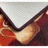 Home Mart Goods Brown Orange Washable Kitchen Mat With Non-Slip Backing - 24"x17" - 3 of 4