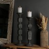 AZL1 Life Concept Candle Holders, Tall Wooden Centerpiece Stand for Dining Table and Floor Display Decor, Gray, 6"*6"*21" - 2 of 4