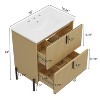 Christopher Knight Home Sylvie Modern 30" Bathroom Vanity with Ceramic Sink and Full-Extension Drawers - 3 of 4