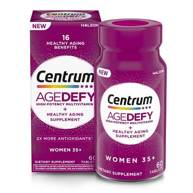 Centrum Age Defy Womens High Potency Multivitamin Caplets - 60ct: Gluten-Free, Non-GMO, No Artificial Flavors