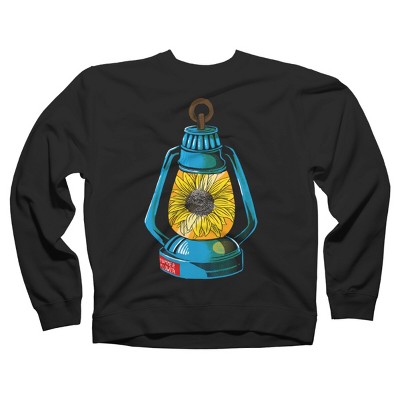 Adult Design By Humans Lantern Powered By Summer Sunflower By besteehouwer Sweatshirt