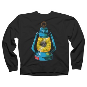 Adult Design By Humans Lantern Powered By Summer Sunflower By besteehouwer Sweatshirt - 1 of 2