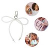 Unique Bargains Faux Pearl Heart Handbag Charms Keychains 1 Pc - 3 of 4