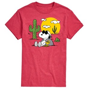 Men's - Peanuts - Snoopy and Woodstock in Desert Short Sleeve Graphic T-Shirt - 1 of 4