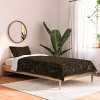 Deny Designs 2pc Twin/Twin XL Iveta Abolina Mushrooms Dark Brown Comforter Bedding Set - 2 of 3