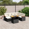 vidaXL Garden Sofa Set Black, Cream White - 2 of 4