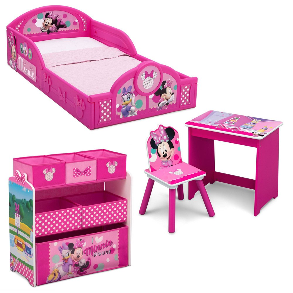 Delta Children Minnie Mouse Room Box Bedroom Set - 4pc -  87217319