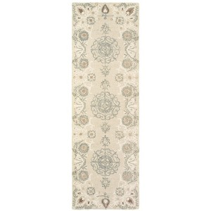 Oriental Weavers Craft 93000 Sand/ Ash Indoor Area Rug - 2'6" x 8' - 1 of 3