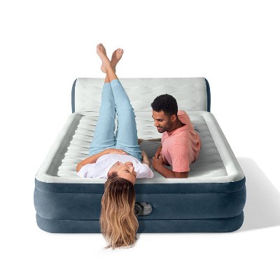 Intex 18&#34; Pillow Top Air Mattress with Electric Pump and Headboard - Queen Size_6