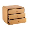 Christopher Knight Home Selric Modern Curved Design 3-Drawer Nightstand - 2 of 4