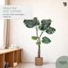 Maia Shop Artificial Monstera Tree Faux Silk Tropical Home Decoration with Realistic Leaves and Trunks Ideal for Home & Office - 2 of 4