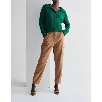 Women's Vivian Pretzel Knit Top Sweater - CRESCENT