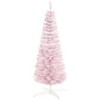 NicBex 6ft Snow Flocked Artificial Pencil Christmas Tree Slim Tree with Branches and Plastic Base for Decoration - 3 of 4