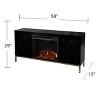 Winsterly Electric Fireplace Console with Media Storage - Black - SEI - 4 of 4