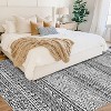 Boho Distressed Area Rug, Machine Washable Non-Slip, Stain-Resistant Large Carpet for Living Room/Dining Room/Home Decor - 4 of 4