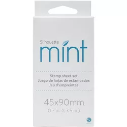 Silhouette Mint Stamp Sheets 1.75"X3.5" 2/Pkg