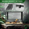 34 Gallon Reptile Tall Glass Terrarium 24" X 18" X 18" - Anti-Escape Design, Dual-Climate Water-Tight - 2 of 4