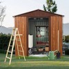 NicBex Outdoor Storage Shed with Window,Lockable Doors and Air Vent for Backyard Garden,Patio - 2 of 4