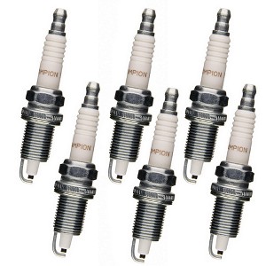 Champion 6 Pack of Genuine OEM (412S) Spark Plugs - RC12LYC-6PK - 1 of 3