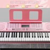 Karl Home 61 Keys  Keyboard Piano with Lighted Keys, Z-Stand, Piano Bench, Pink - 3 of 4