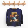 The Juniper Shop SmileyWorld Have The Day You Deserve Groovy Toddler Long Sleeve Tee - 2 of 4