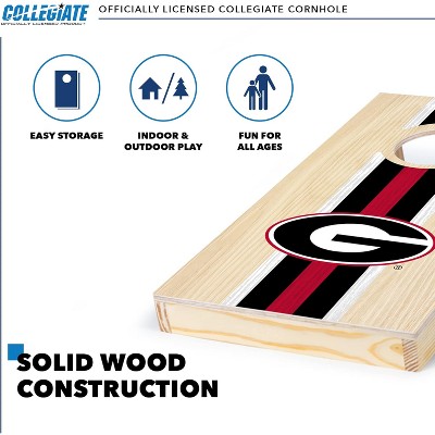 Georgia Bulldogs 1'x2' Solid Wood Cornhole Set with Bean Bags