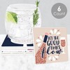 Big Dot of Happiness But First, Wine - Funny Wine Tasting Party Decorations - Drink Coasters - Set of 6 - 2 of 4