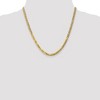 Black Bow Jewelry 4.75mm 10k Yellow Gold Flat Beveled Curb Chain Necklace - 2 of 4