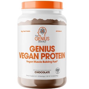 Genius Vegan Protein Plant Based Lean Muscle Building Protein Powder - The Genius Brand - 1 of 3