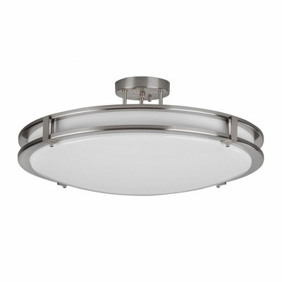 AFX Carlisle 1 - Light Semi-Flush Mount in  Satin Nickel