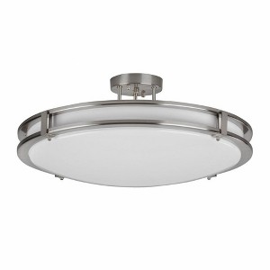 AFX Carlisle 1 - Light Semi-Flush Mount in  Satin Nickel - 1 of 2