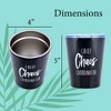 Mary Square Chief Chaos Coordinator Midnight Black 12 ounce Stainless Steel Tumbler - 4 of 4
